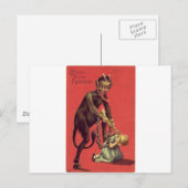 Hier komt de Krampus! 2 Briefkaart (Voorkant / Achterkant)