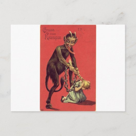 Hier komt de Krampus! 2 Briefkaart (Voorkant)