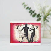 Hier komt de Krampus 3 Briefkaart (Staand voorkant)