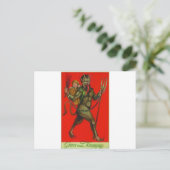 Hier komt de Krampus! Briefkaart (Staand voorkant)