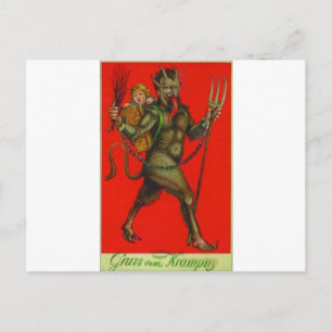 Hier komt de Krampus! Briefkaart