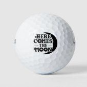 Hier komt de maan Golf Balls Golfballen (Voorkant)