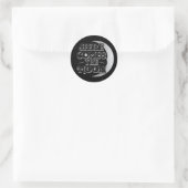 Hier Komt De Maan / Stickers (Tas)