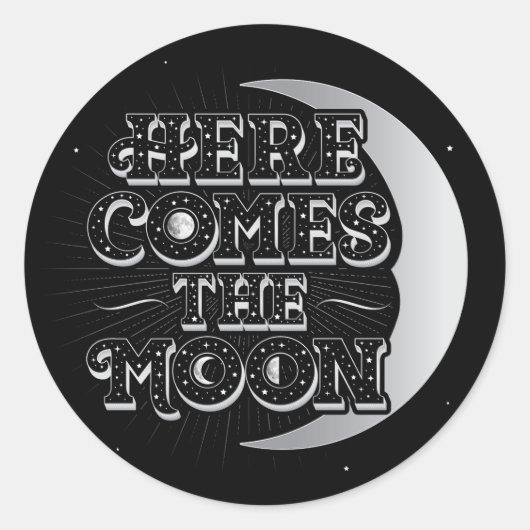 Hier Komt De Maan / Stickers (Voorkant)