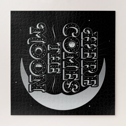 Hier komt de moonpuzzel (20x20) legpuzzel (Horizontaal)