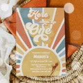 Hier komt de One Boho Sunshine 1e verjaardag Kaart