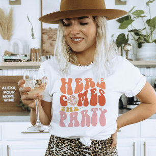 Hier komt de partij Bachelorette Party Matching T-shirt