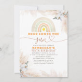 Hier komt de regenboog van de zon op de eerste ver kaart (Voorkant)