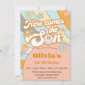 Hier komt de regenboog van de zon op de eerste ver kaart (Voorkant)