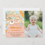 Hier komt de regenboog van de zon op de eerste ver kaart (Voorkant)