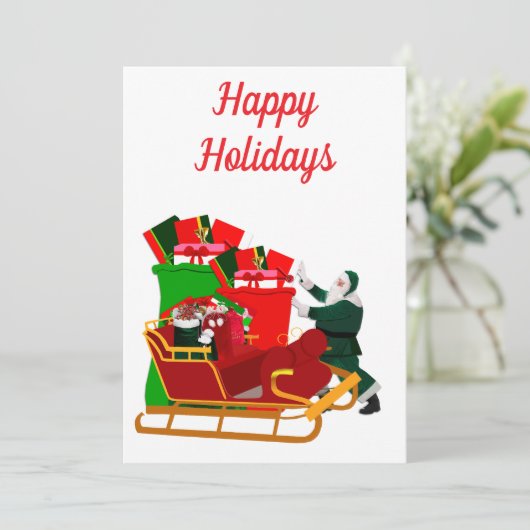 Hier komt de Sinterklaas Kaart (Staand voorkant)