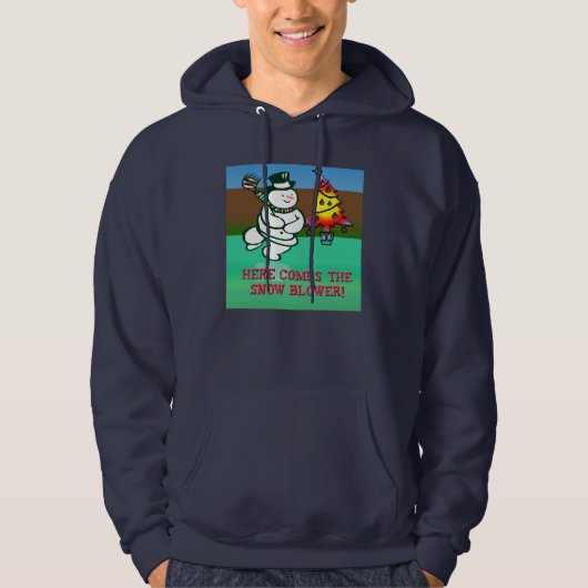 Hier komt de sneeuwblazer, de kerstHumor. Hoodie (Voorkant)