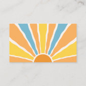 Hier komt de Son Baby shower Luier Raffle Informatiekaartje (Achterkant)