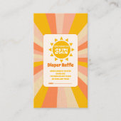 Hier komt de Son Baby shower luierloterij Informatiekaartje (Voorkant)