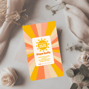 Hier komt de Son Baby shower luierloterij Informatiekaartje