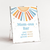Hier komt de Son Baby shower Moeder Osa Bar Poster
