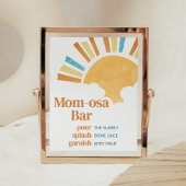 Hier komt de Son Baby shower Moeder Osa Bar Poster