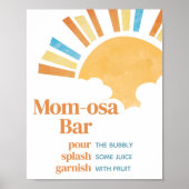 Hier komt de Son Baby shower Moeder Osa Bar Poster (Voorkant)