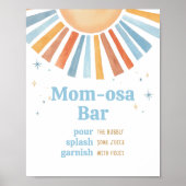 Hier komt de Son Baby shower Moeder Osa Bar Poster (Voorkant)