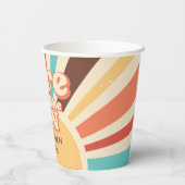 Hier komt de Son Baby shower Party Papieren Bekers (Achterkant)