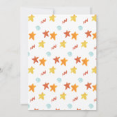 Hier komt de Son Baby shower Retro Boy Kaart (Achterkant)