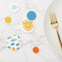 Hier komt de Son Baby shower tafel Confetti