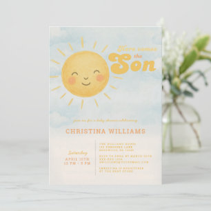 Hier komt de Son Baby shower uitnodiging 🌞✨