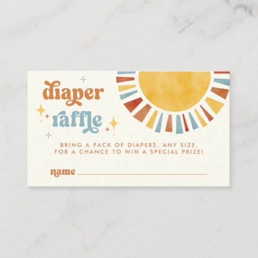 Hier komt de Son Boho Retro Zonneluier Raffle Informatiekaartje (Voorkant)