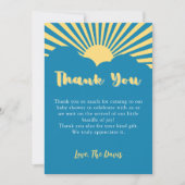 Hier komt de Son Boho Sunshine Retro 90. Kaart (Voorkant)