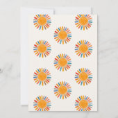 Hier komt de Son Boy Baby shower bedankkaart Kaart (Achterkant)