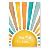 Hier komt de Son Food Labels Plaatskaarten Kaart (Voorkant)