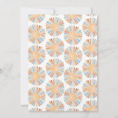 Hier komt de Son Invitation Baby shower Bewerkbaar Kaart (Achterkant)