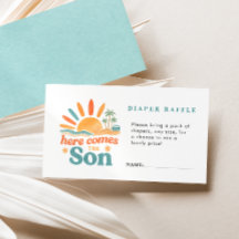 Hier komt de Son Luier Raffle Baby shower