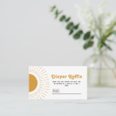 Hier komt de Son Luier Raffle Kaarten Visitekaartje (Staand voorkant)