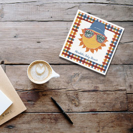 Hier komt de Son Plaid Baby Shower Servet