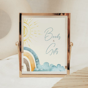Hier komt de Son Retro Baby Boeken en geschenken Poster