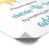 Hier komt de Son Schattige Sun Envelope Station Poster (Hoek)