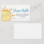 Hier komt de Son Schattigee Sun Luier Raffle Informatiekaartje (Voorkant / Achterkant)