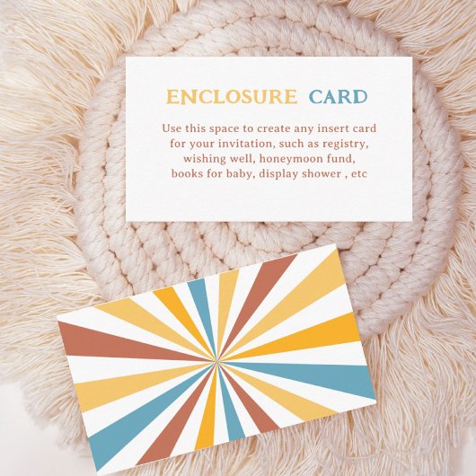 Hier komt de Son Sunshine Party Custom Informatiekaartje