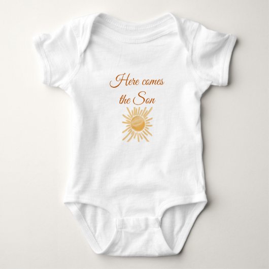 Hier komt de Son Sunshine Ray van Sun Baby Boy Romper (Voorkant)