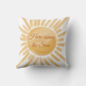 Hier komt de Son Sunshine Ray van Sun Baby Kussen (Achterkant)