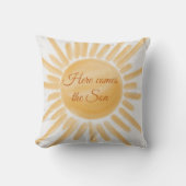 Hier komt de Son Sunshine Ray van Sun Baby Kussen (Voorkant)