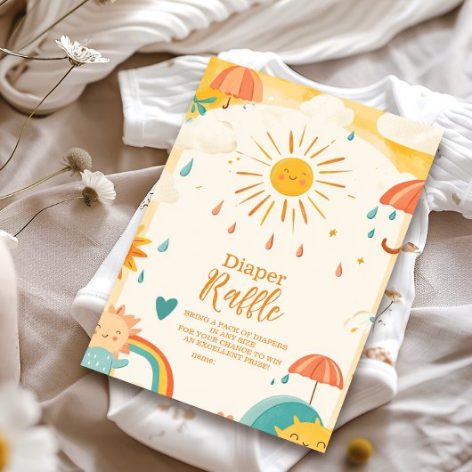 Hier komt de Son Yellow Sunshine Diapper Raffle Informatiekaartje