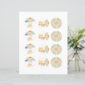 Hier komt de Sons Twin Boy Cupcake Toppers (Staand voorkant)