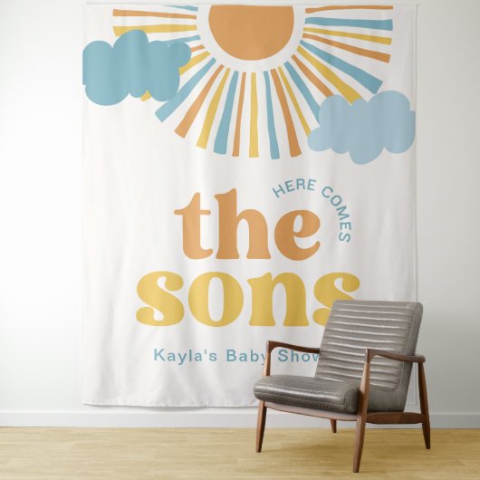 Hier komt de Sons Twin Shower achtergrond Wandkleed (In situ)