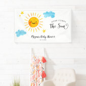 Hier komt de Sun Baby shower Banner (Insitu)