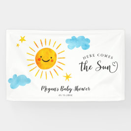 Hier komt de Sun Baby shower Banner
