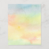 Hier komt de Sun Baby shower Invitation (Achterkant)