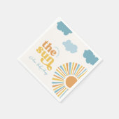 Hier komt de Sun Baby shower servetten (Hoek)
