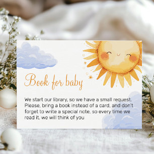 Hier komt de Sun baby shower uitnodiging Informatiekaartje